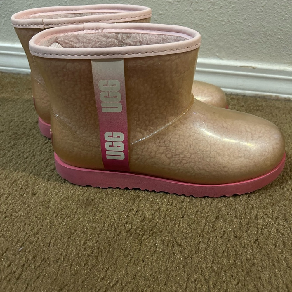 UGG Pink and Tan Boots